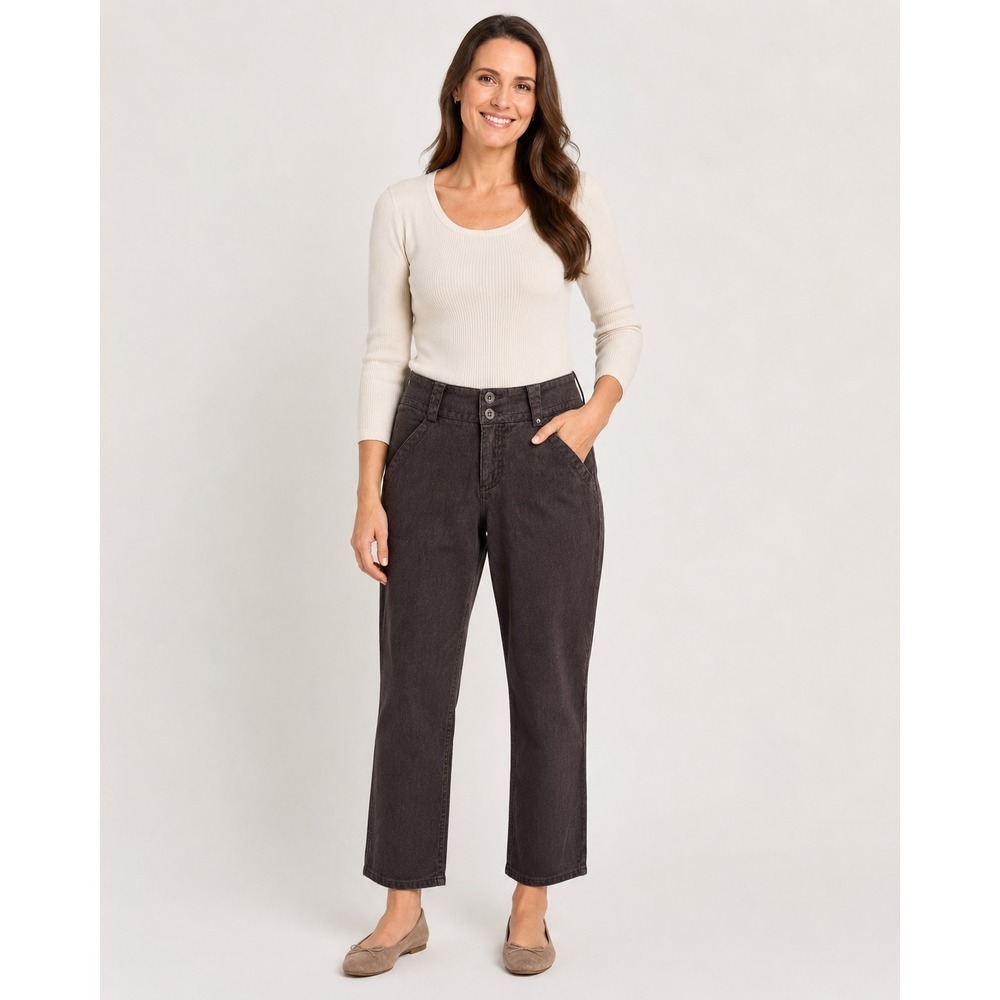 Horny Toad Outdoor Hiking Pants Womens 6 Brown Cotton Polyester Straight Leg
